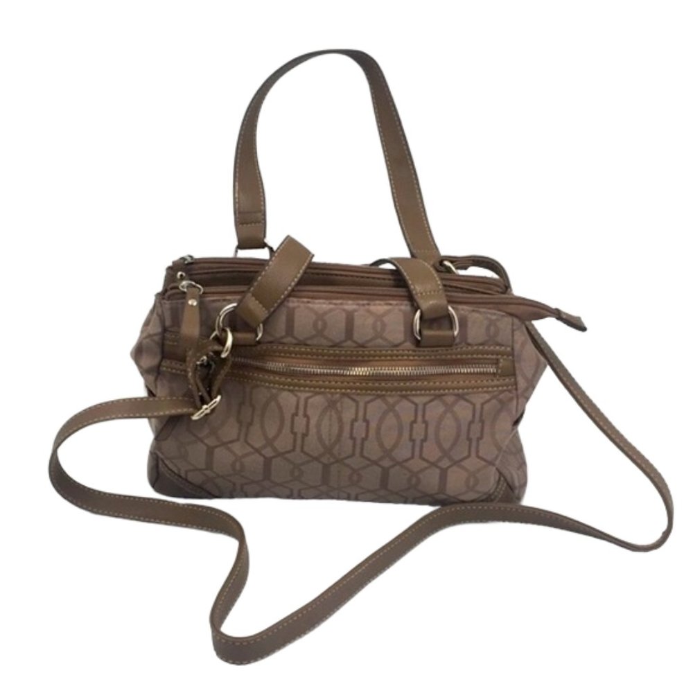 Tan 👜 Printed Doctor Crossbody Bag